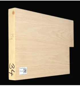 Jaseň Americký– Drevo na telo gitary AG 34 CL -495/445 x 330 x 46 mm