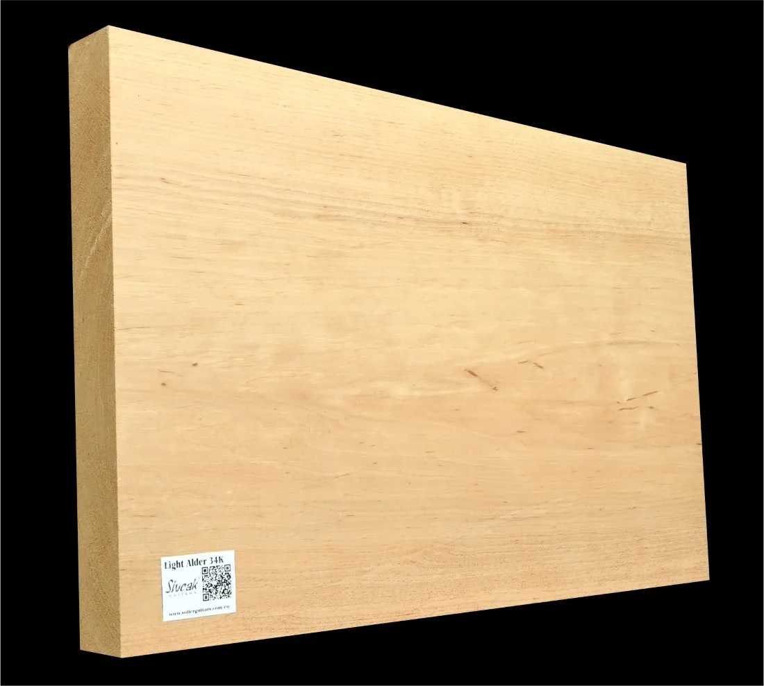 Light Alder Guitar Body Blank JL 34 k - 510/500 x 345/330 46 mm