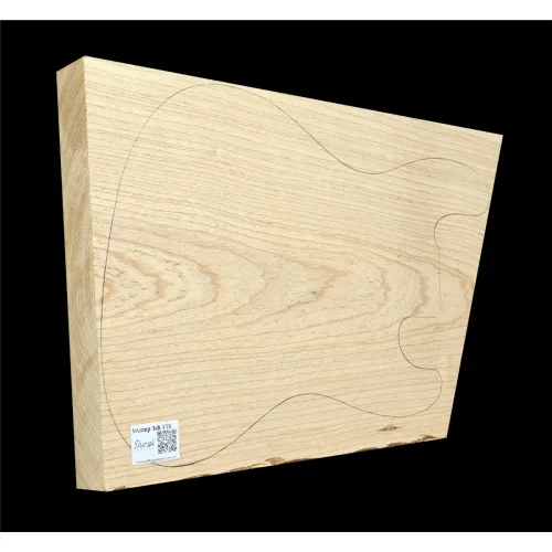 Bahenný Jaseň Drevo Na Gitaru Premium SWE 15K - 570/440 x 365 x 46 mm 3,5kg!
