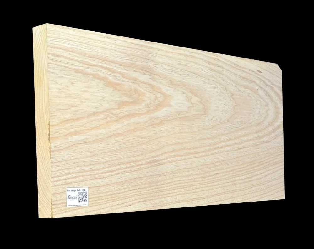 Swamp Ash Guitar Body Blank SWE 10K - 690 x 340 x 46 mm