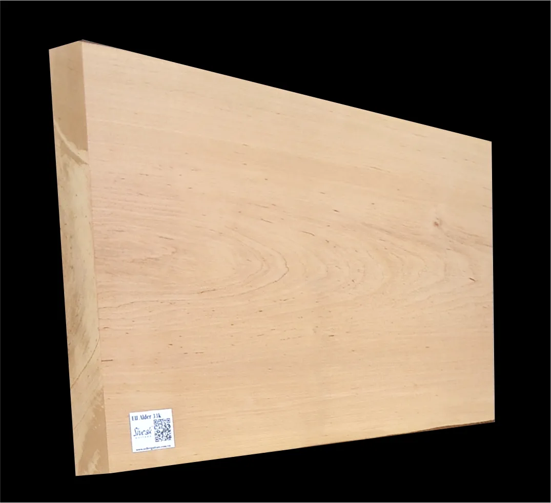 Light Alder Guitar Body Blank 590/560 x 370/325 x 46 mm
