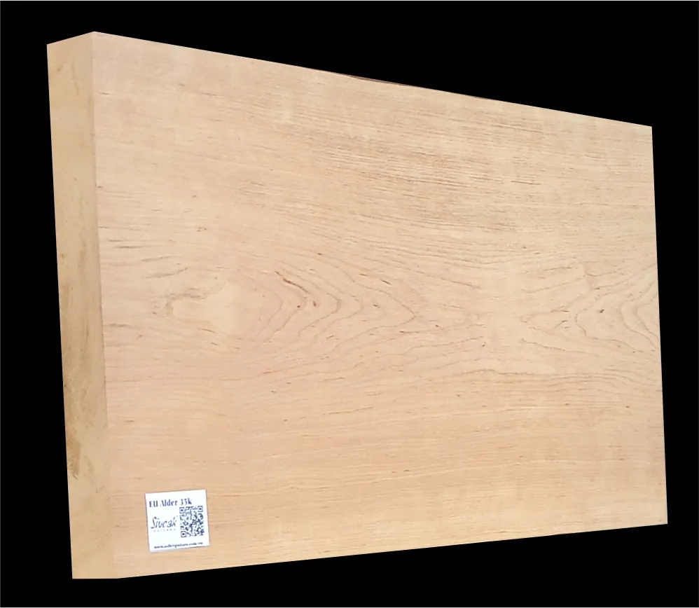 Light Alder Guitar Body Blank 590/580 x 340/335 x 46 mm