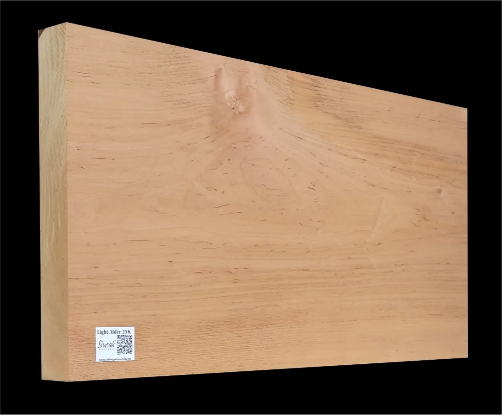Light Alder Guitar Body Blank JL 25k- 640 x 335 x 46 mm