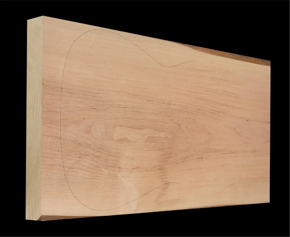 Jelša Svetlá Drevo na Gitaru  JL 25k- 640 x 335 x 46 mm