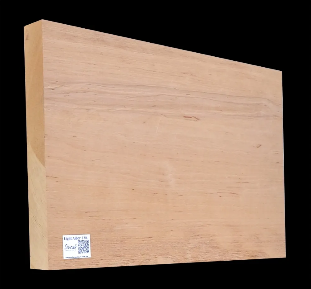 Light Alder Guitar Body Blank JL 32k - 520  x 345 x 46 mm
