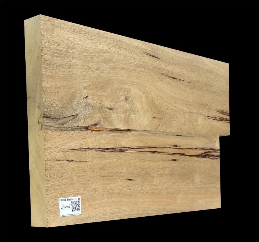 Čierna Limba Gitarové drevo BL 741 - 555/510 x 355 x 46 mm