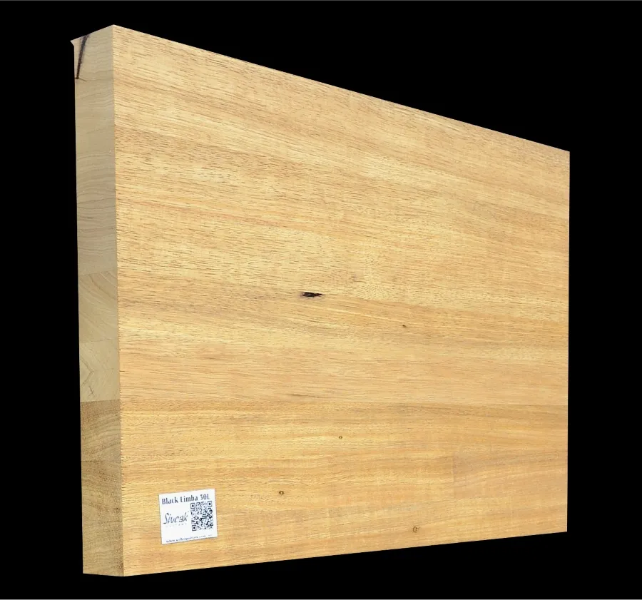 Čierna Limba Drevo na Gitarové Telo BL 50L -490 x 340 x 46 mm
