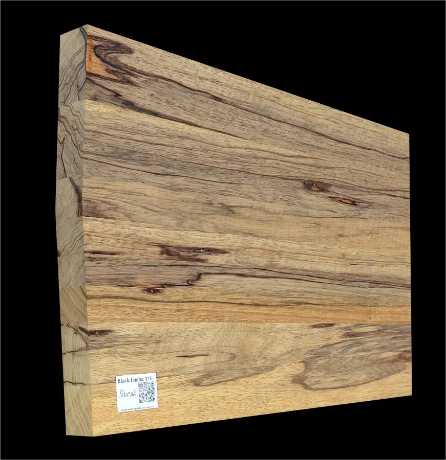 Čierna Limba Drevo na Gitarové Telo BL 57L - 490 x 370/325 x 46 mm