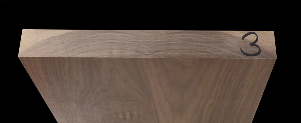 Orech Čierny USA Gitarové drevo BWT 3 CL - 515 x 375 x 46 mm