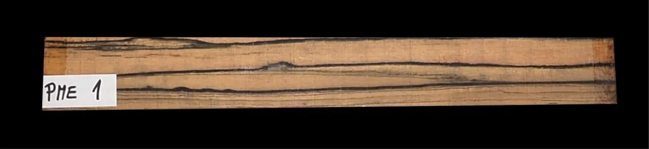 Exotický Eben PME-1– Hmatníková Doska Pre Gitaru 530 × 65 × 8,6 mm