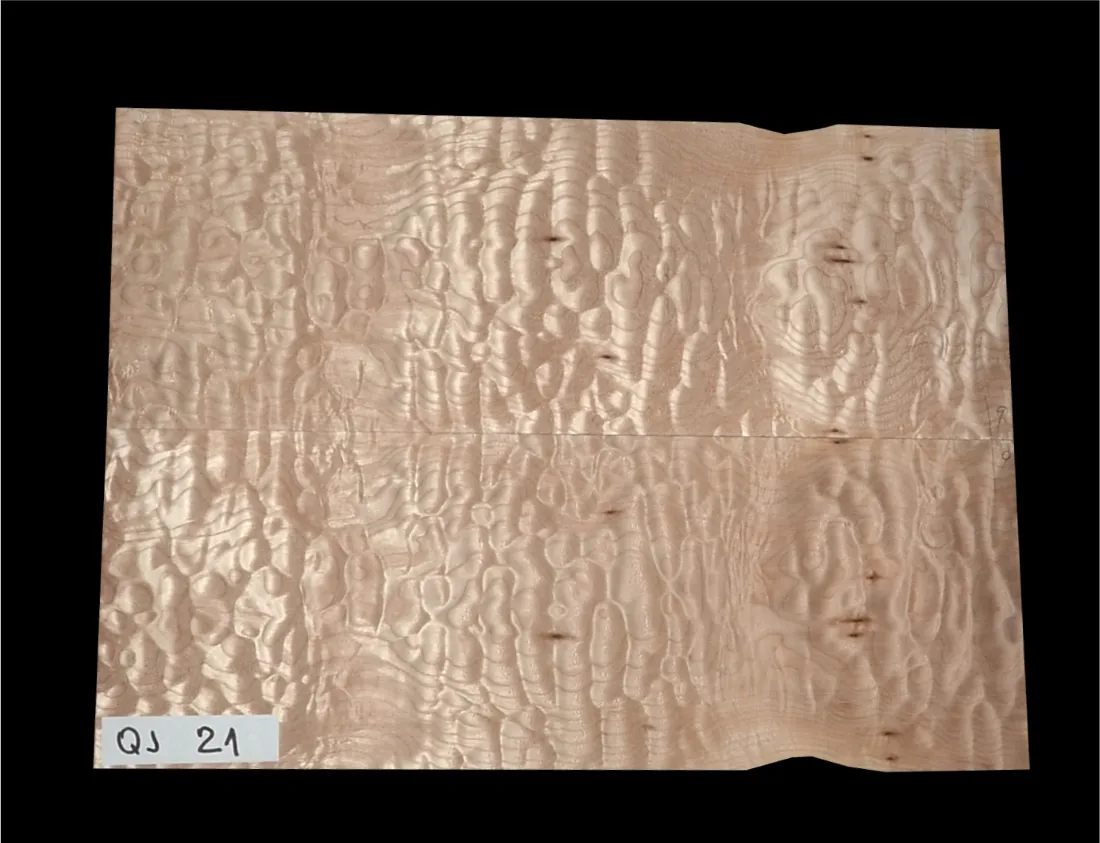 Quilted Maple QJ-21 TOP - 570 x 420 x 5 mm
