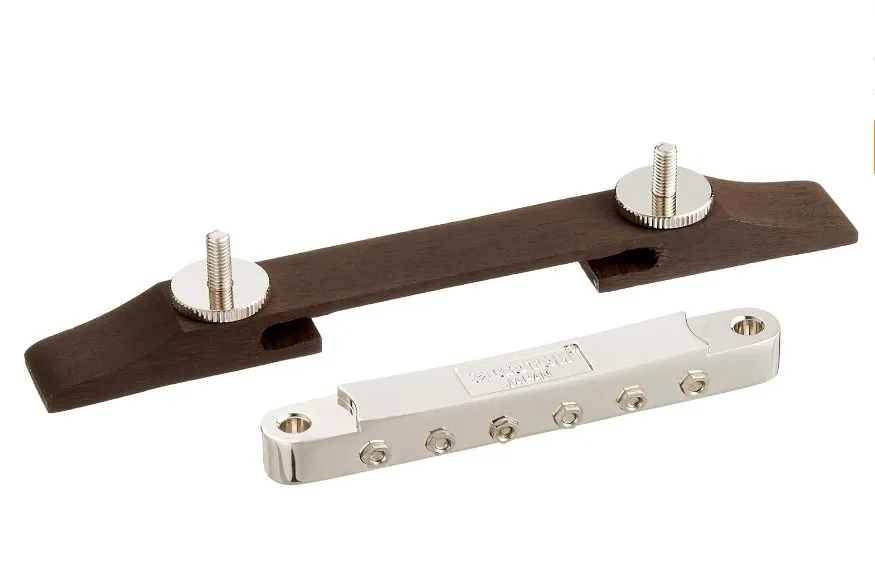 Hosco F-2820E - Tune-O-Matic Kobylka Pre Gitaru Archtop Nikel