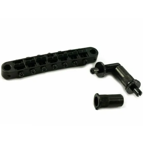 Partsland - Kobylka Tune-O-Matic Pre 7-strunovú Gitaru, Čierna