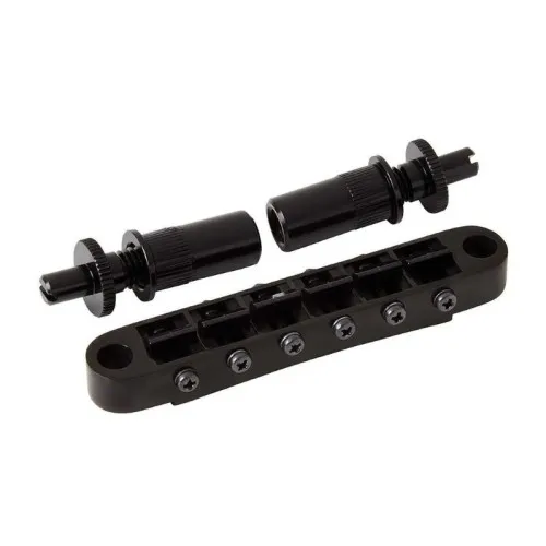 Partsland - Kobylka Tune-O-Matic Pre 6-strunovú Gitaru Typ Les Paul, Čierna