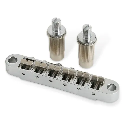 Partsland - Kobylka Tune-O-Matic Pre 6-strunovú Gitaru Typ Les Paul, Chróm