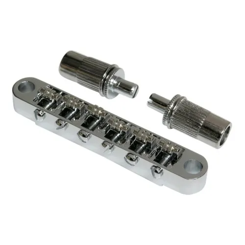 Partsland - Kobylka Tune-O-Matic Roller Pre 6-strunovú Gitaru Typ Les Paul, Chróm