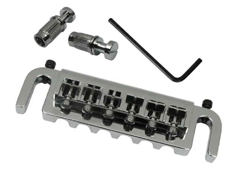 Partsland - Združená Kobylka Pre Gitaru typ Les Paul, Chróm