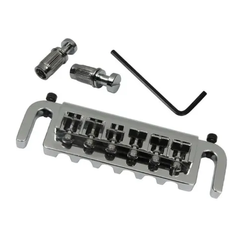 Partsland - Združená Kobylka Pre Gitaru typ Les Paul, Chróm