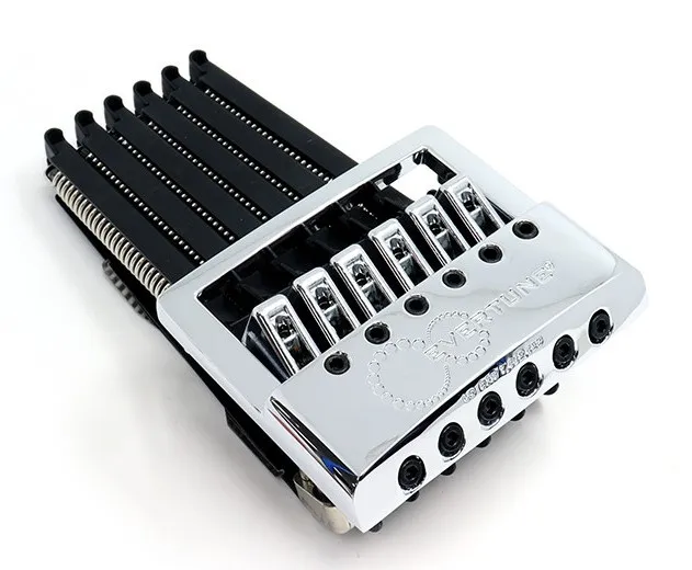 EverTune F-model – Kobylka pre 6-strunovú gitaru, typ Strat Chróm