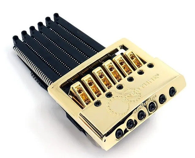 EverTune F-model – Kobylka pre 6-strunovú gitaru, typ Strat Zlatá