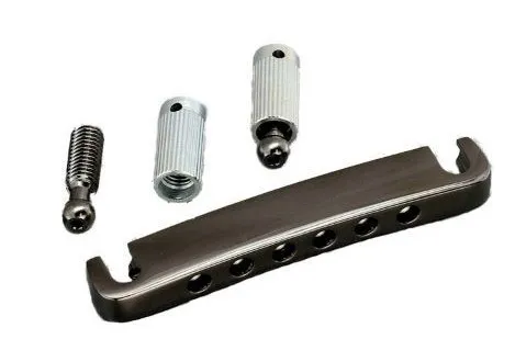 Gotoh 510FA – Duralový strunník pre 6-strunovú gitaru Les Paul, Cosmo Black
