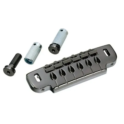 Gotoh 510UB Uzamykateľná kobylka Wrap-around pre 6-strunovú gitaru – Cosmo Black