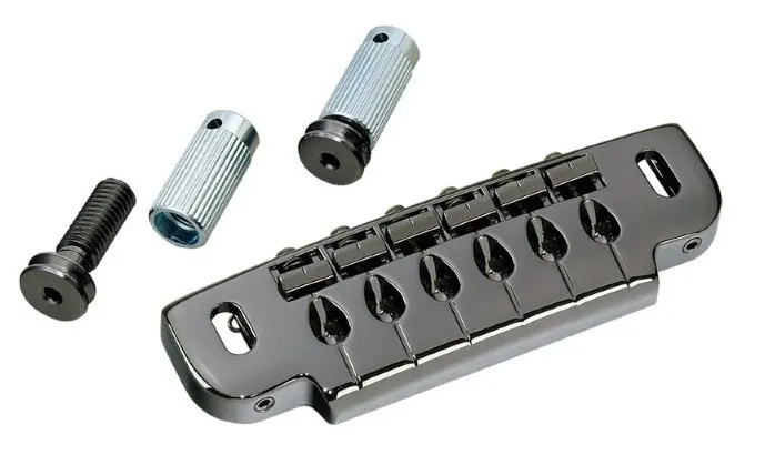 Gotoh 510UB Uzamykateľná kobylka Wrap-around pre 6-strunovú gitaru – Cosmo Black