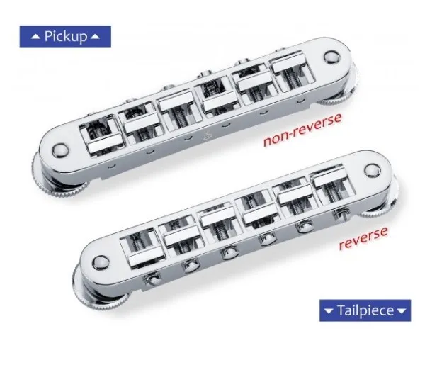 Schaller GTM Kobylka Tune-O-Matic pre 6-strunovú gitaru Les Paul , Chróm