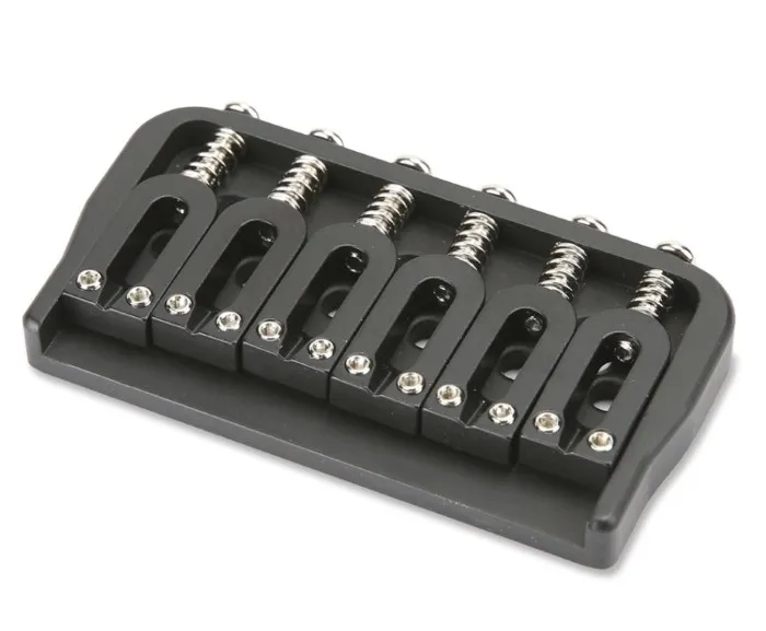 Partsland PGT6 BK – Pevná kobylka pre 6-strunovú gitaru typ ST, Čierna