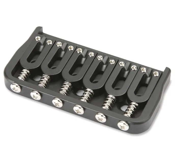 Partsland PGT6 BK – Pevná kobylka pre 6-strunovú gitaru typ ST, Čierna