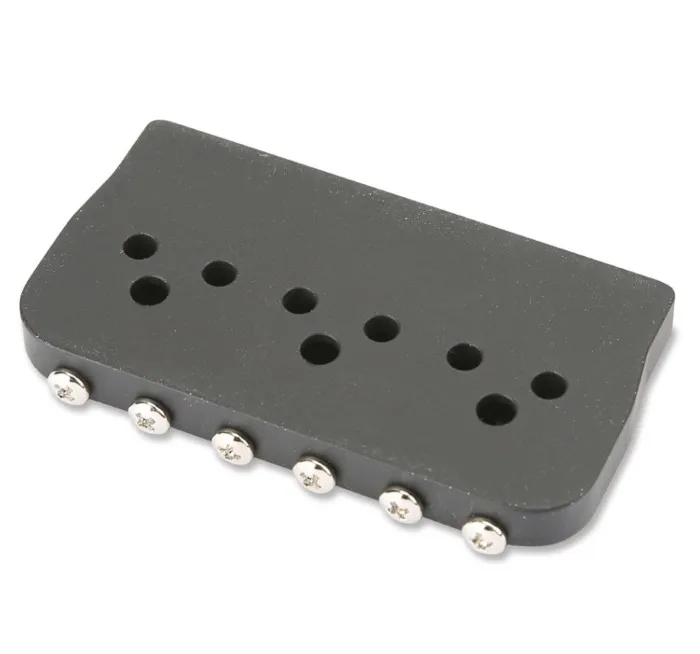 Partsland PGT6 BK – Pevná kobylka pre 6-strunovú gitaru typ ST, Čierna