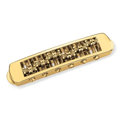 Schaller STM – Valčeková kobylka pre 6-strunovú gitaru Les Paul, Zlatá