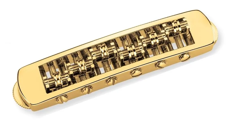 Schaller STM – Valčeková kobylka pre 6-strunovú gitaru Les Paul, Zlatá