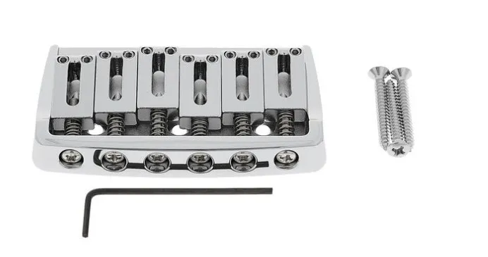 Gotoh 510FX-6 Pevná kobylka pre 6-strunovú gitaru typ ST – Chrom