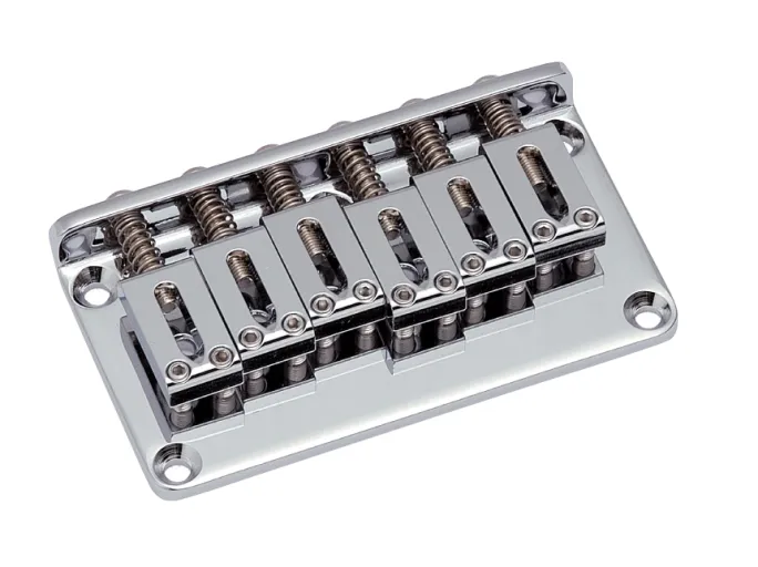 Gotoh GTC101 Pevná kobylka pre 6-strunovú gitaru typ ST – Chróm