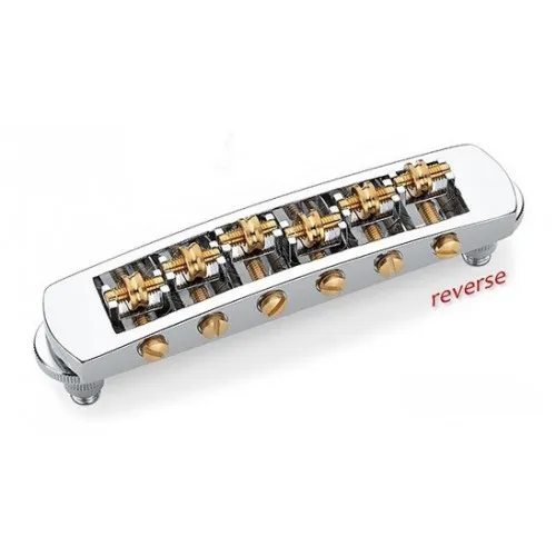 Schaller STM – Valčeková kobylka pre 6-strunovú gitaru Les Paul, Chróm