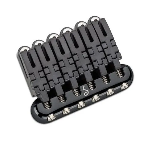 Schaller Hannes Pevná kobylka pre 6-strunovú gitaru typ ST – Čierna