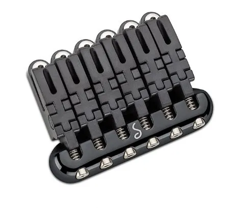 Schaller Hannes Pevná kobylka pre 6-strunovú gitaru typ ST – Čierna