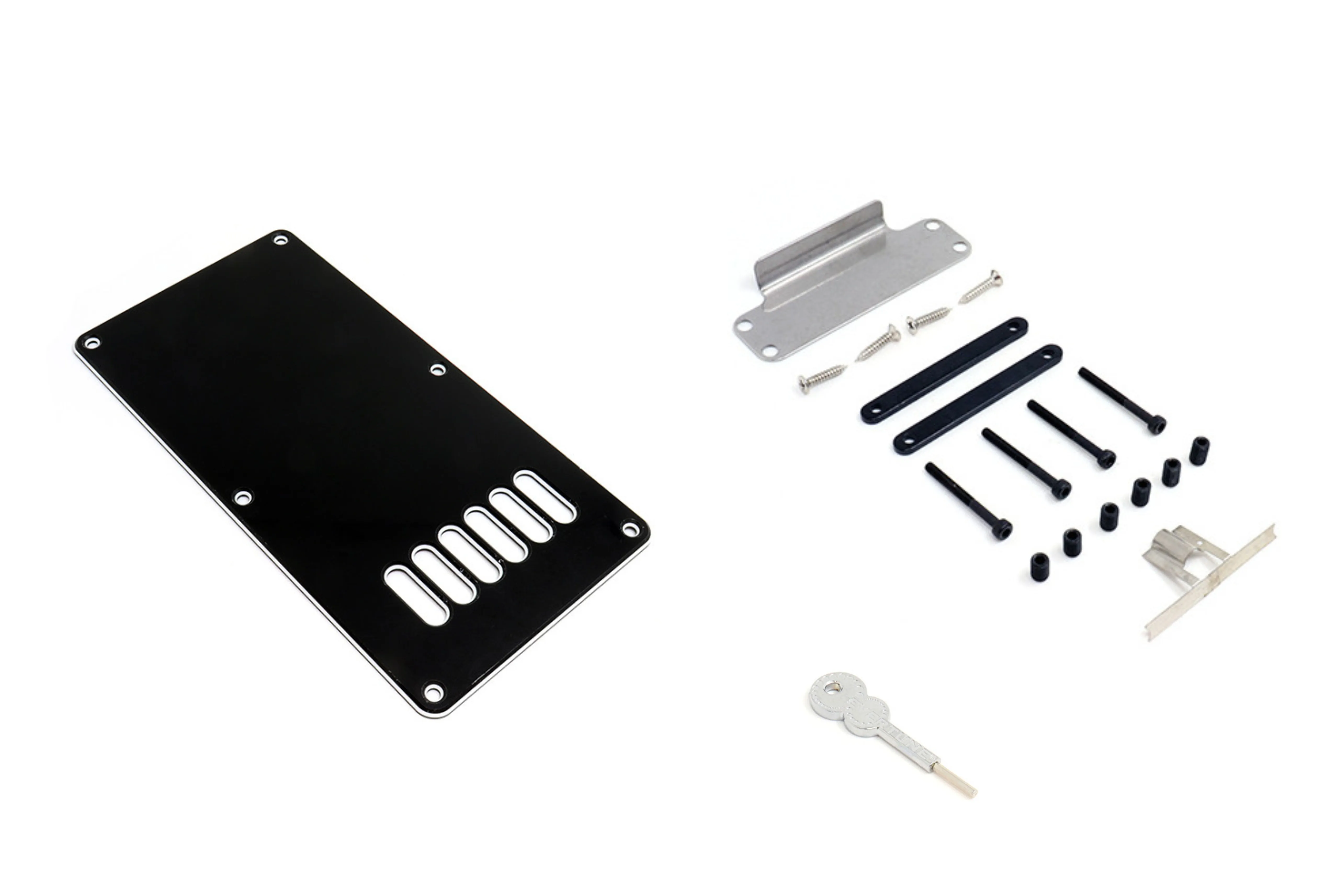 EverTune F-model – Kobylka pre 6-strunovú gitaru, typ Strat Čierny Nikel