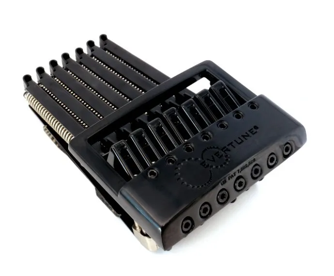 EverTune F7-model – Kobylka pre 7-strunovú gitaru, typ Strat Čierna