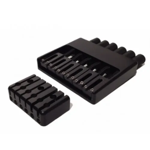 Hipshot – Kobylka pre 6-strunovú bezhlavovú basgitaru, Čierna (5H600B-708)