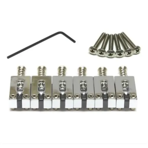 GraphTech PG-8000-0C – String Saver Classics sedlá pre Strat & Tele, Chróm