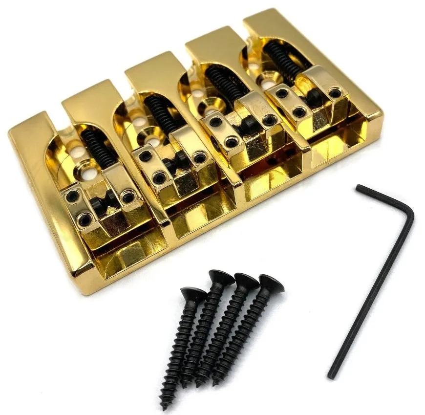 Hipshot – Kobylka A-Style pre 4-strunovú Basgitaru, Zlatá (5A400BG-787)