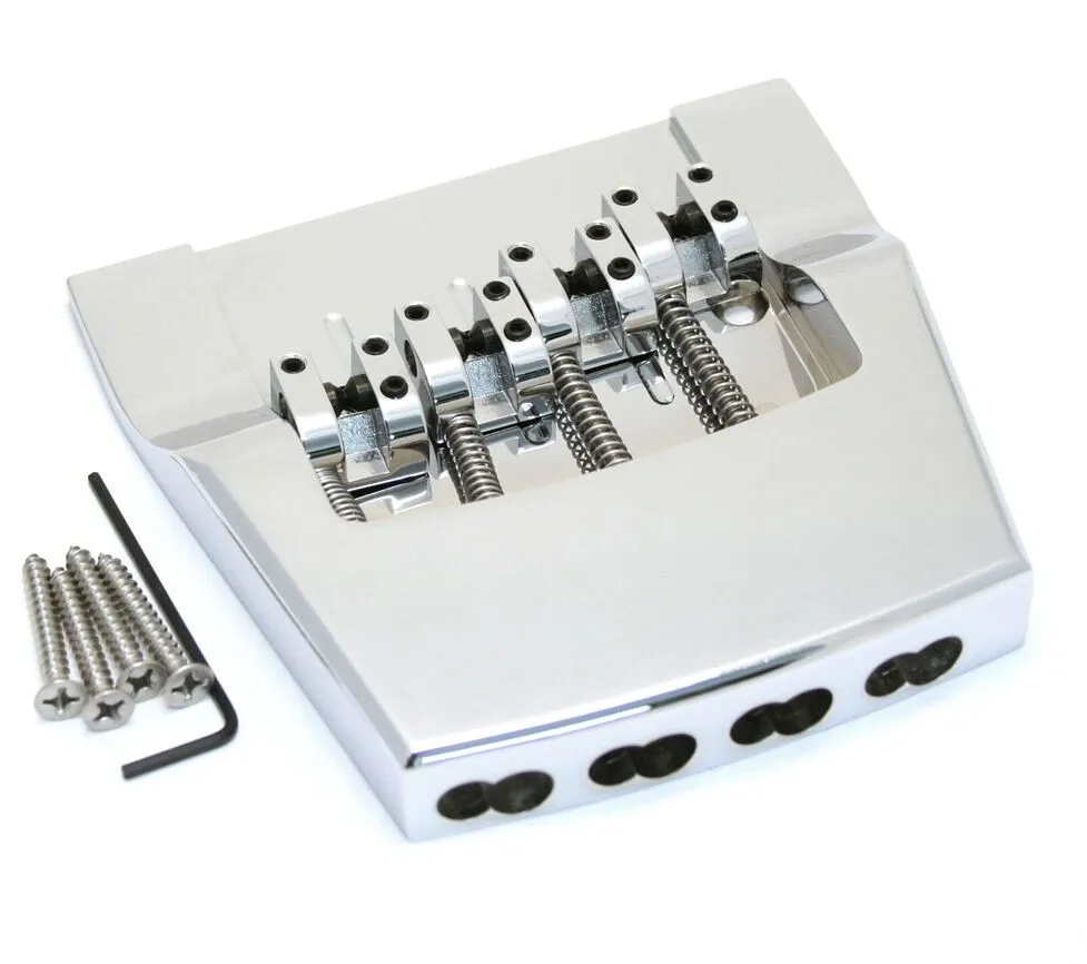 Hipshot Rickenbacker – Kobylka pre 4-strunovú Basgitaru, Chróm (5RK400BC)