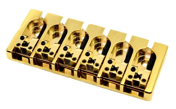 Hipshot – Kobylka A-Style pre 6-strunovú Basgitaru, Zlatá (5A600BG-708)