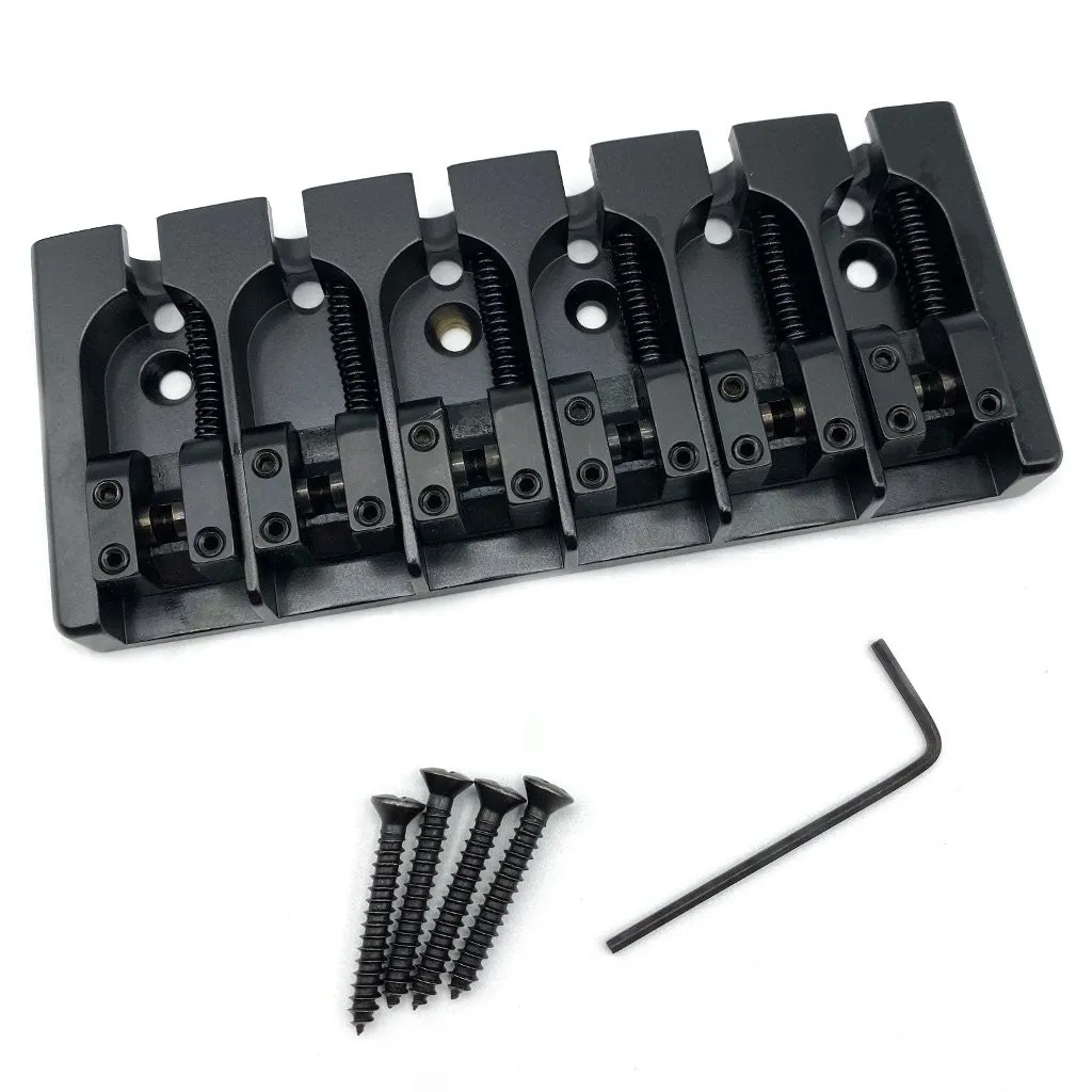 Hipshot – Kobylka A-Style pre 6-strunovú Basgitaru, Čierna (5A600BB-708)