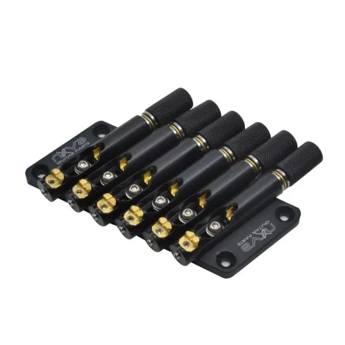 Nova Guitar Parts – Multiscale kobylka (6-strunová), Čierna