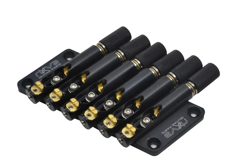 Nova Guitar Parts – Multiscale kobylka (6-strunová), Čierna