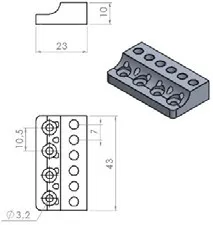 Nova Guitar Parts Sada Ladenia pre 6-strunovú Headless Gitaru Červená