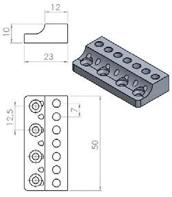 Nova Guitar Parts – Multiscale kobylka (7-strunová), Čierna